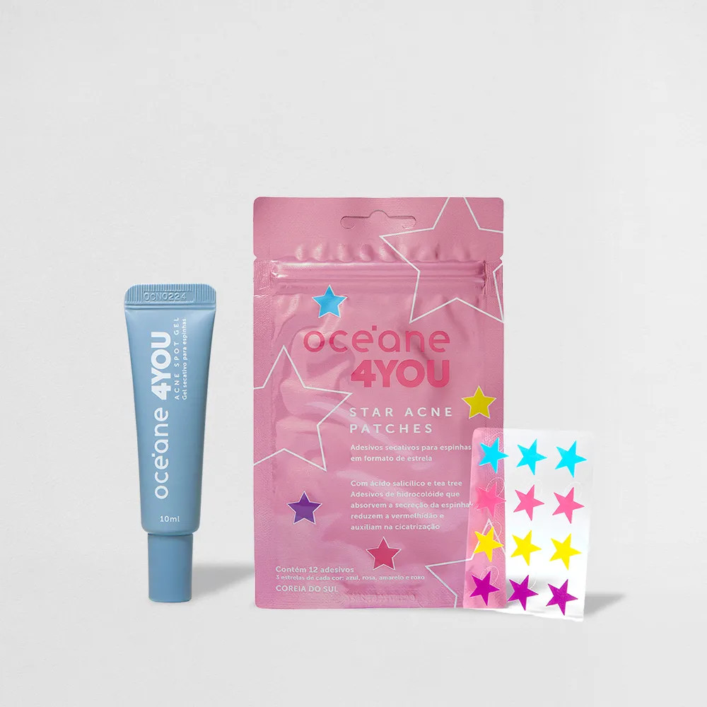 Kit Gel Secativo + Star Acne Patches 4you - Maquiagens e cosméticos Océane: Pincéis, paletas, ... | Oceane (BR)