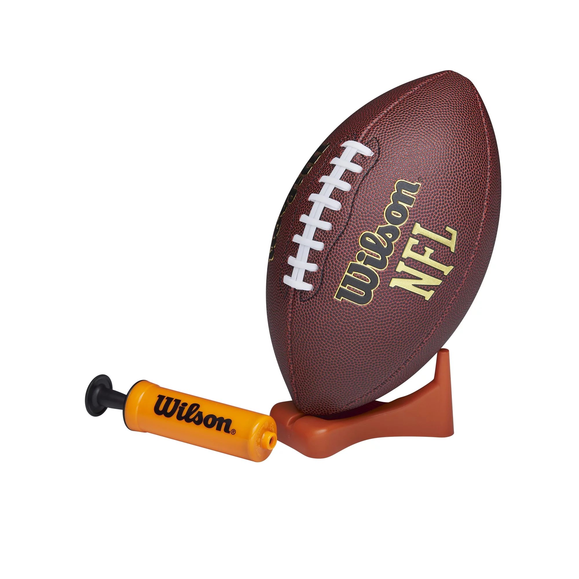 Wilson NFL Tailgate Time Football with Pump and Tee, Junior Size - Walmart.com | Walmart (US)