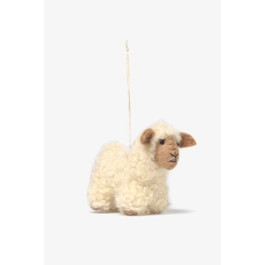 Wool Sheep Christmas Decoration Ivory | Decorations | Bamford | Bamford