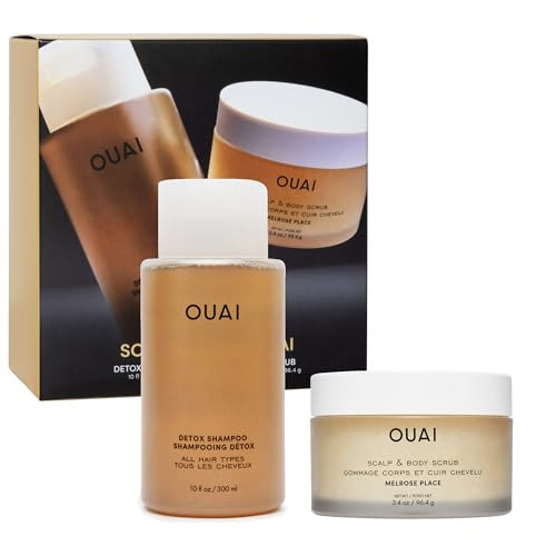 OUAI Scrub It All A-OUAI Hair Care Set - Clarifying Shampoo & Exfoliating Body Scrub Duo - Hair Care Kit with Detox Shampoo & Travel Size Body Scrub (2 Count) | Amazon (US)