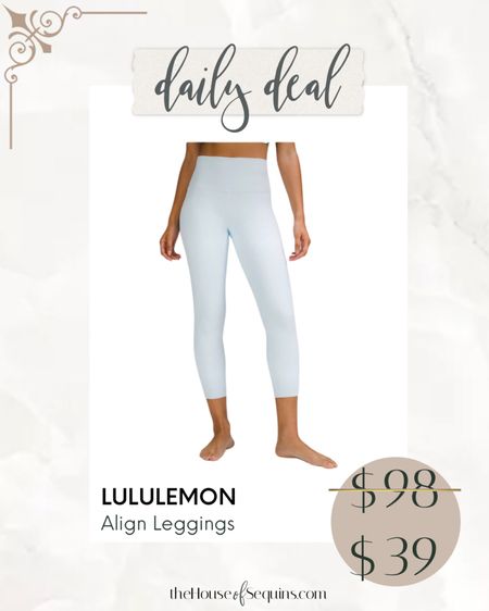 Shop Lululemon Align leggings on sale!

Follow my shop @thehouseofsequins on the @shop.LTK app to shop this post and get my exclusive app-only content!

#liketkit 
@shop.ltk
https://liketk.it/4BTIc