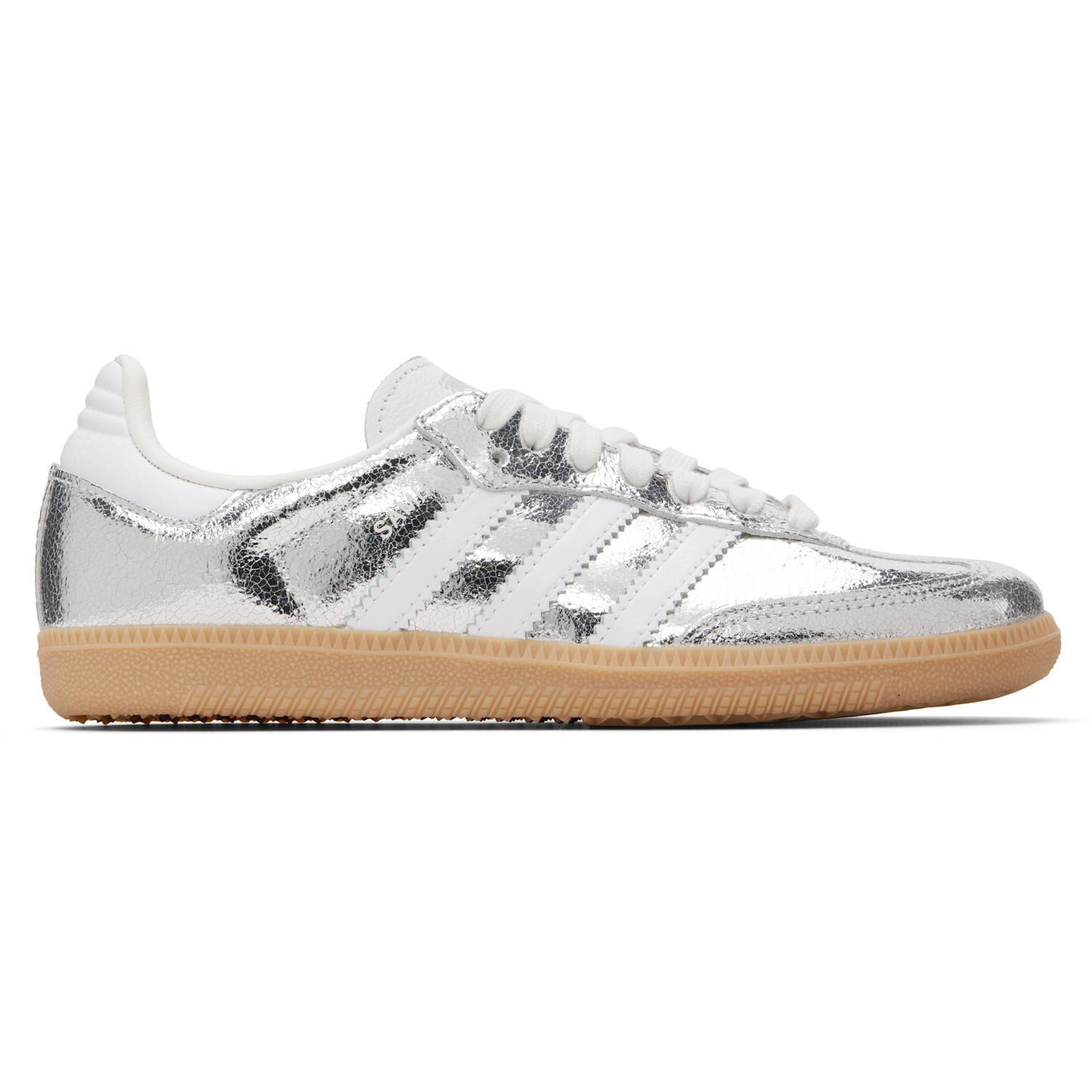 adidas Originals Silver Samba OG Sneakers | SSENSE