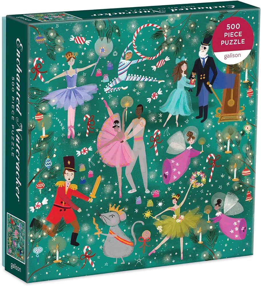 Galison Enchanted Nutcracker 500 Piece Puzzle from Galison - Colorful and Whimsical Illustrated J... | Amazon (US)