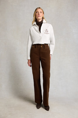 Tailored Wide Leg Cord (Hazelnut) | Holland Cooper