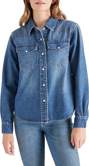 Steve Madden Western Denim Snap-Up Shirt | Nordstromrack | Nordstrom Rack