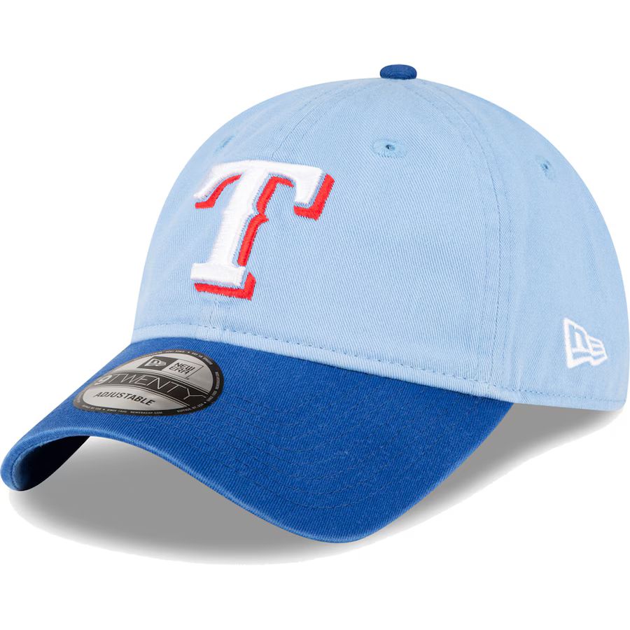 Texas Rangers New Era Team Replica Core Classic 9TWENTY Adjustable Hat - Royal | Fanatics