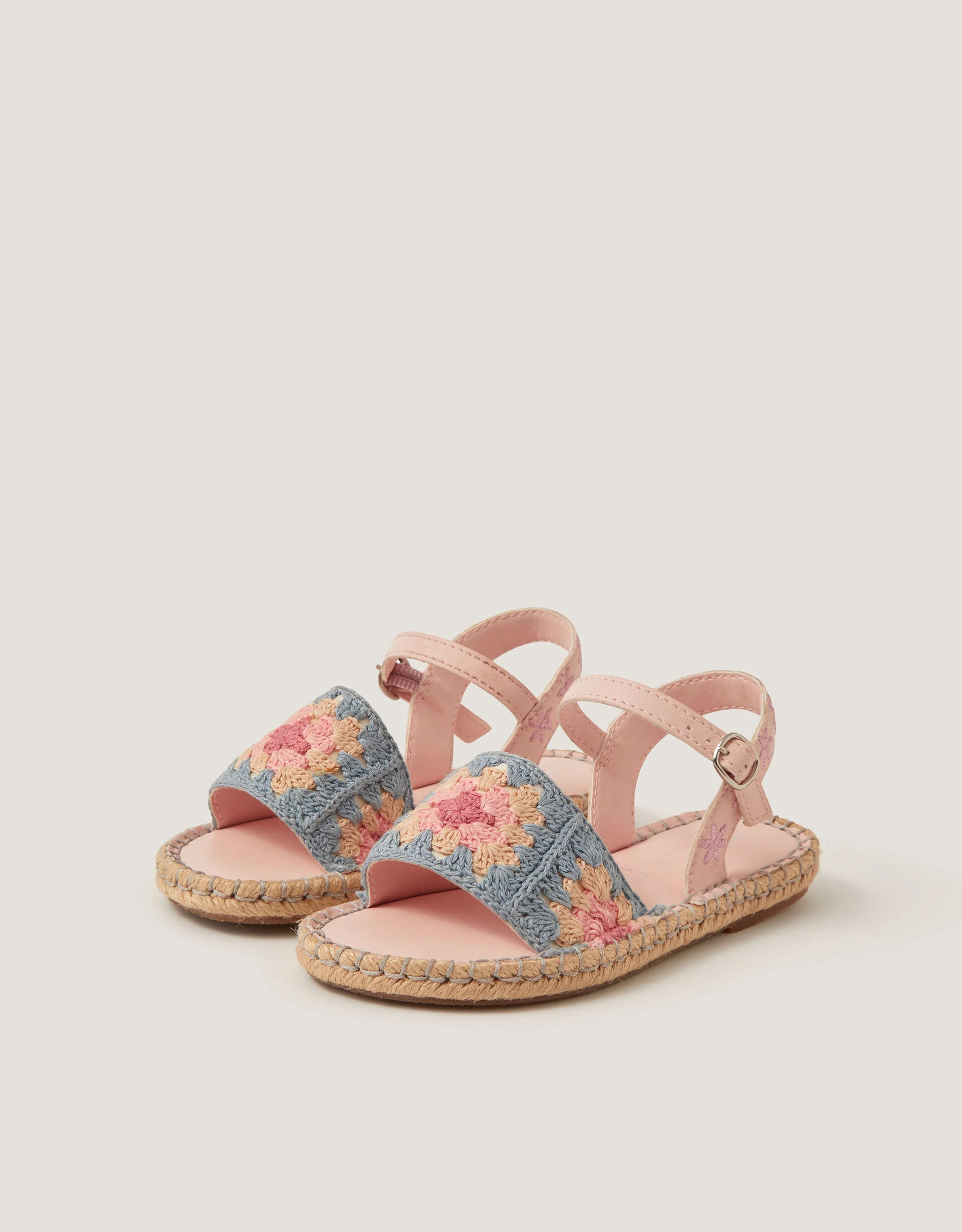 Crochet Flower Espadrille Sandals Multi | Monsoon (UK)