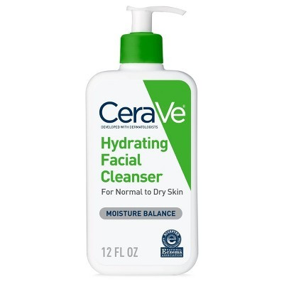 CeraVe Hydrating Face Wash with Hyaluronic Acid and Glycerin for Normal to Dry Skin - 12 fl oz | Target