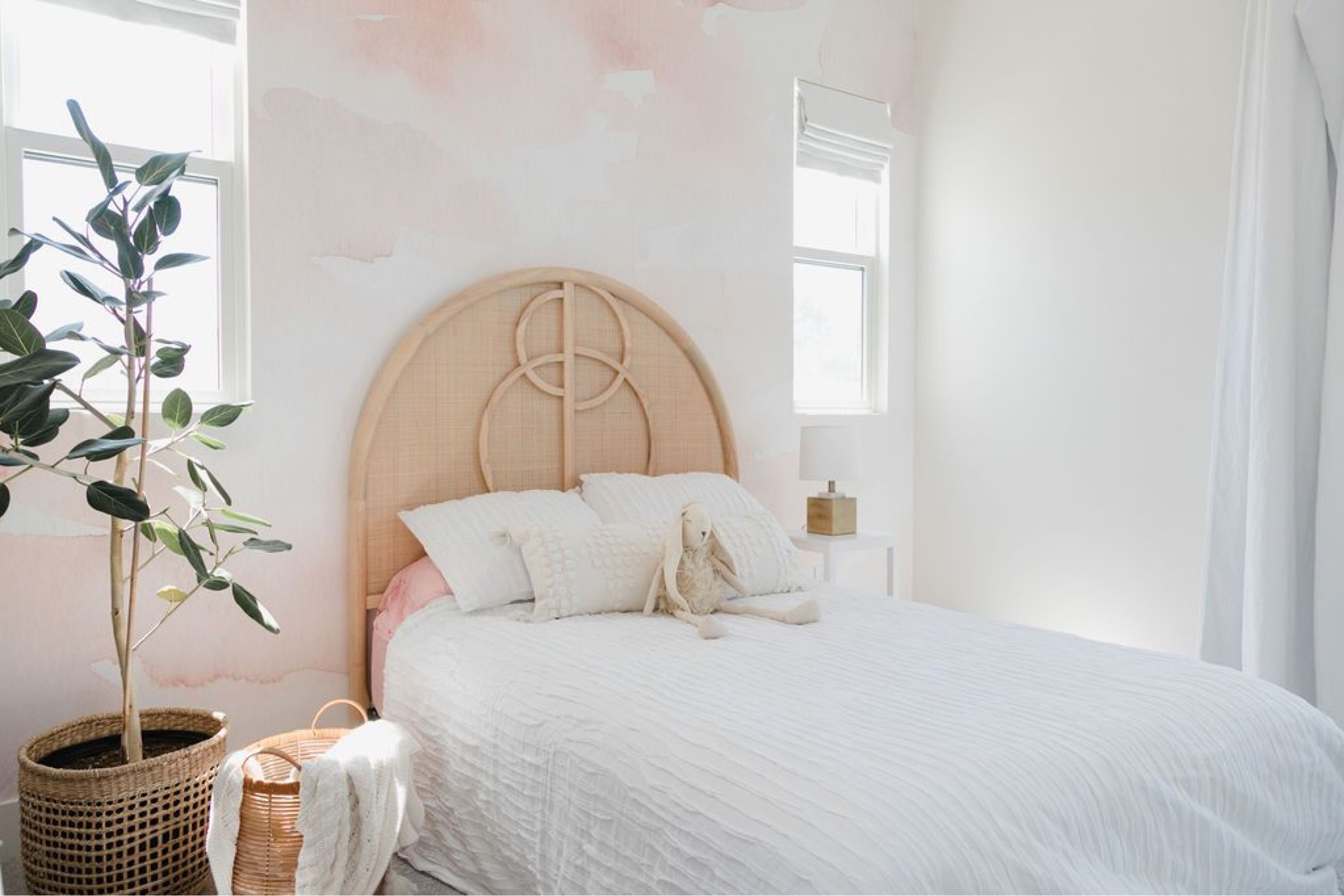 Whimsical, playful kids bedroom with wallpaper and rattan headboard for texture and warmth. 

Wallpaper, kids room, kids decor, home decor, rug.

#LTKhome #LTKunder100 #LTKkids