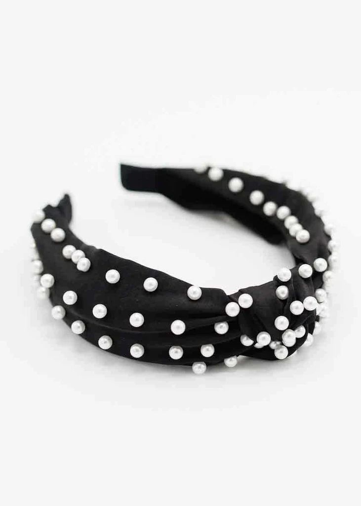 Pearl Headband - Black | Alice & Wonder