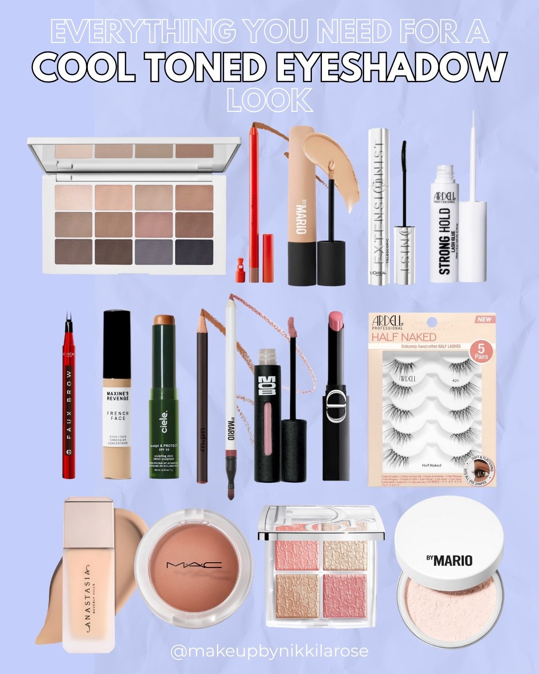 Everything I used for my Matte Cool Toned Eyeshadow Look 🩵

#LTKBeauty