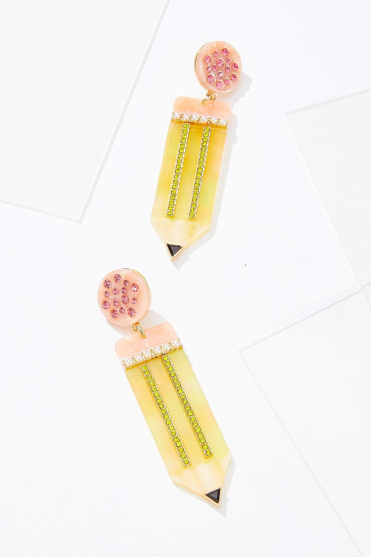Resin Pencil Earrings | Cato Fashions