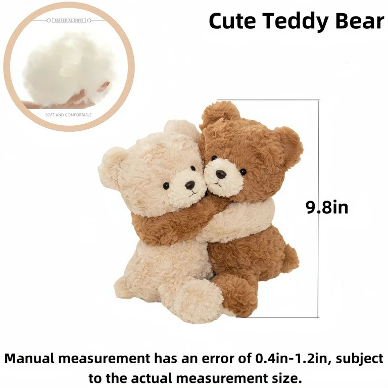 Bear Plush Toy Magnetic Hug Plush Cartoon Teddy Bear Stuffed Animal Great Soft Toy Gift for Birth... | Walmart (US)