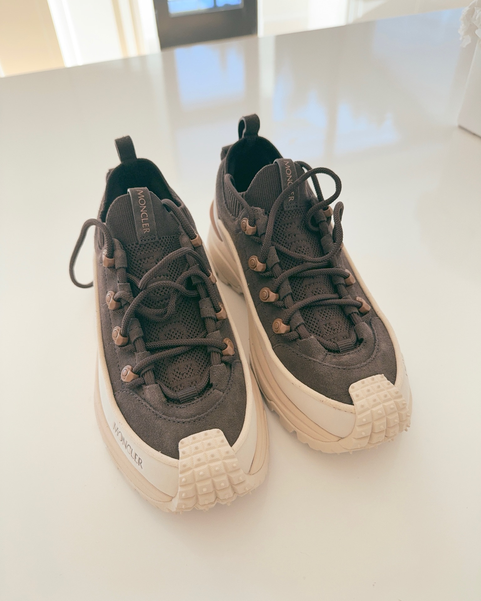 Bye bye boot, hello sneakers! 🙌🏻💃 I am almost 6 weeks out from having a double bunionectomy, and the recovery has been a lot more difficult than I anticipated… Needless to say, I am SO excited to be back in sneakers again! 

I ordered these brown sneakers by Moncler with extra traction for the snow and icy winter months. I do not want to risk falling on the ice after the long road of healing...

#LTKOver40 #LTKSeasonal #LTKActive