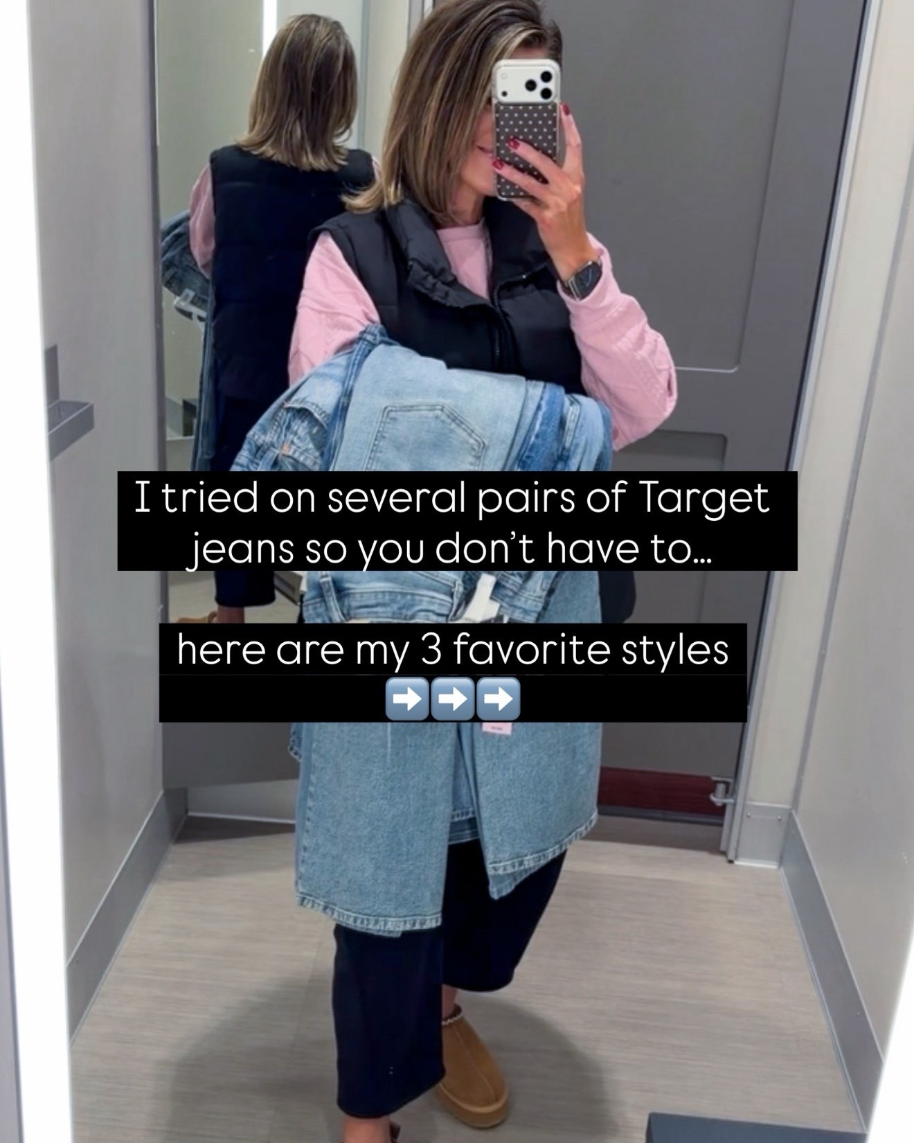 3 pairs of Target jeans that I’m loving. Wearing size 8 in all, could have sized down in the boyfriend style. 
Henley/medium

#LTKSeasonal