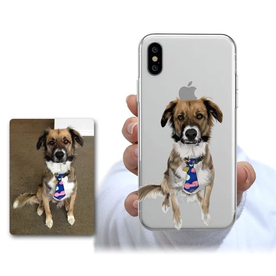 Custom illustrated Dog iPhone Case, Hand Drawn Dogs iPhone Case, iPhone xs max case, iPhone XR ca... | Etsy (US)