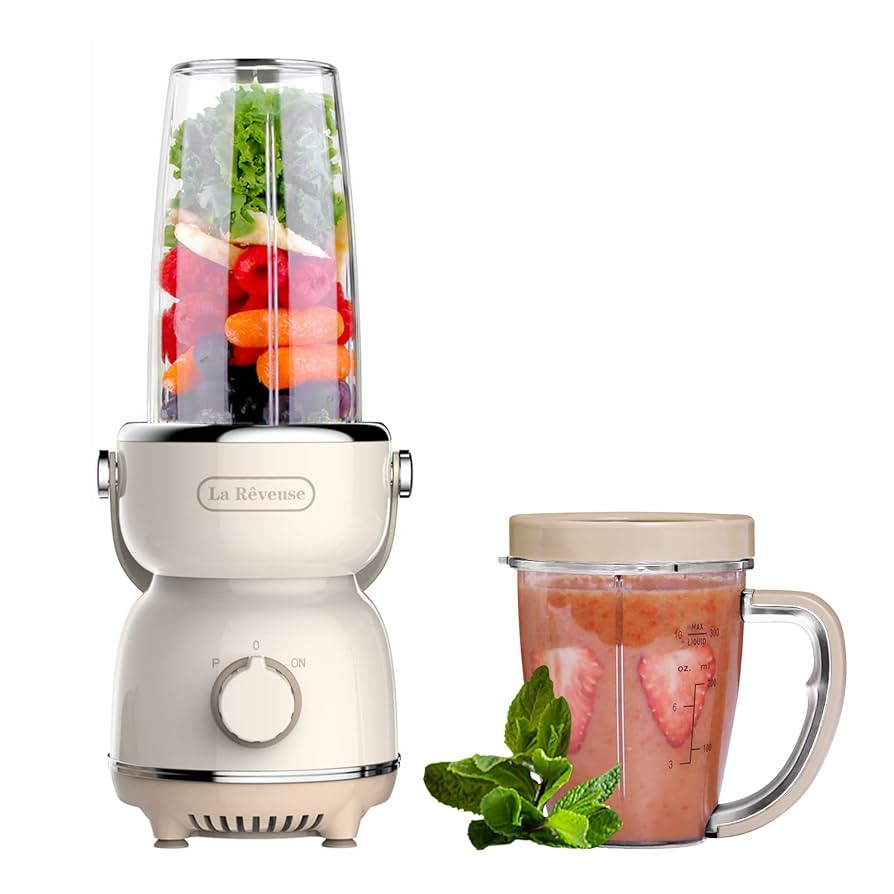 La Reveuse Personal Size Blender 300 Watts for Shakes Smoothies Seasonings Sauces with 17 oz Cup ... | Amazon (US)