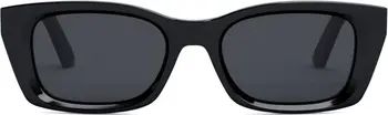 'DiorMidnight S3I 52mm Rectangular Sunglasses | Nordstrom