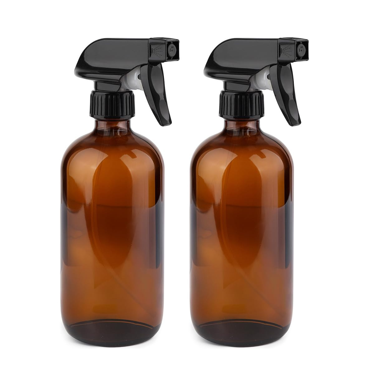 GLING 16 oz 2 Pack Amber Glass Spray Bottles, Refillable Empty Dark Glass Spray Bottle Great for ... | Amazon (US)