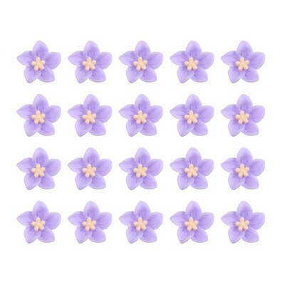 Unique Bargains Girl's Cute Small Flower Hair Clips 20 Pcs Purple | Target