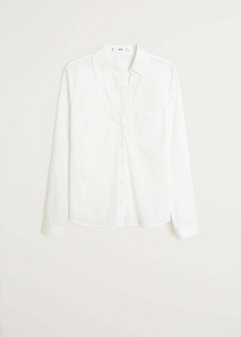 Popeline-Hemd mit Taschen | MANGO (DE)