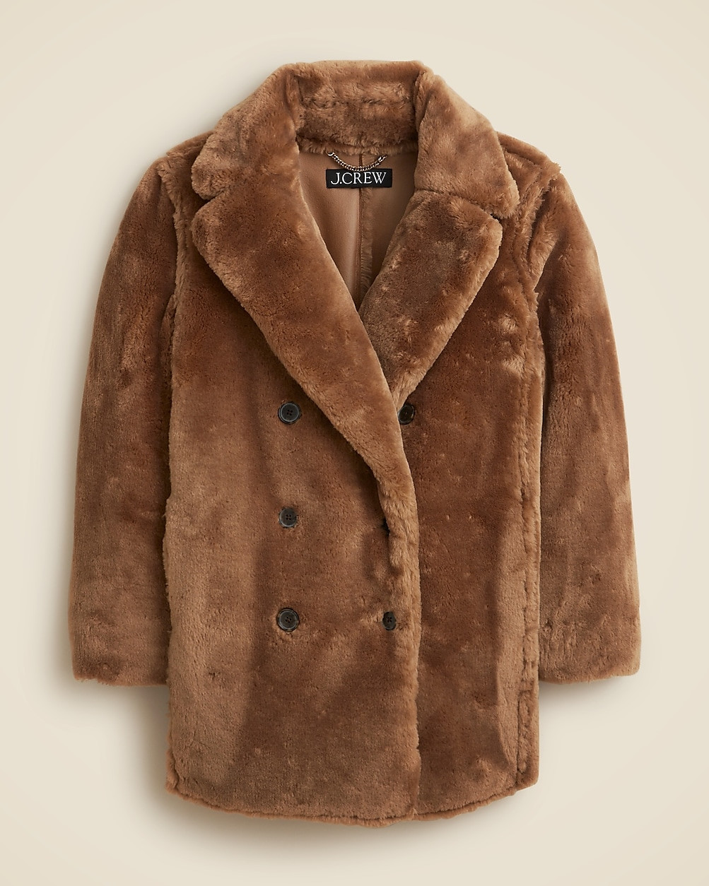 Faux-fur peacoat | J. Crew US