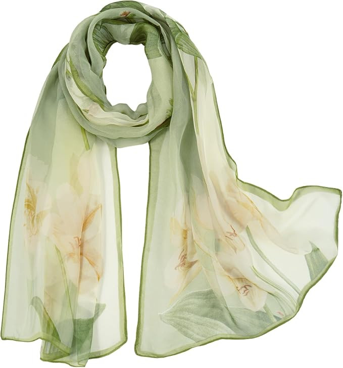 Unique Fashion Women's Scarf Chiffon Sheer Scarves for Women Lightweight | Amazon (US)