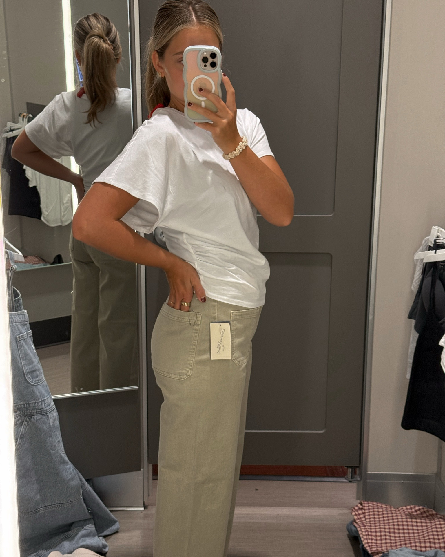 Cute spin on a basic! Only $12!! TTS I’m in a medium and a size 8 pants