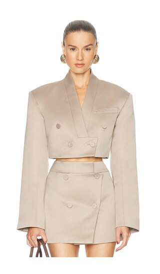 Camila Coelho Marosa Jacket in Taupe. - size XL | Revolve Clothing (Global)