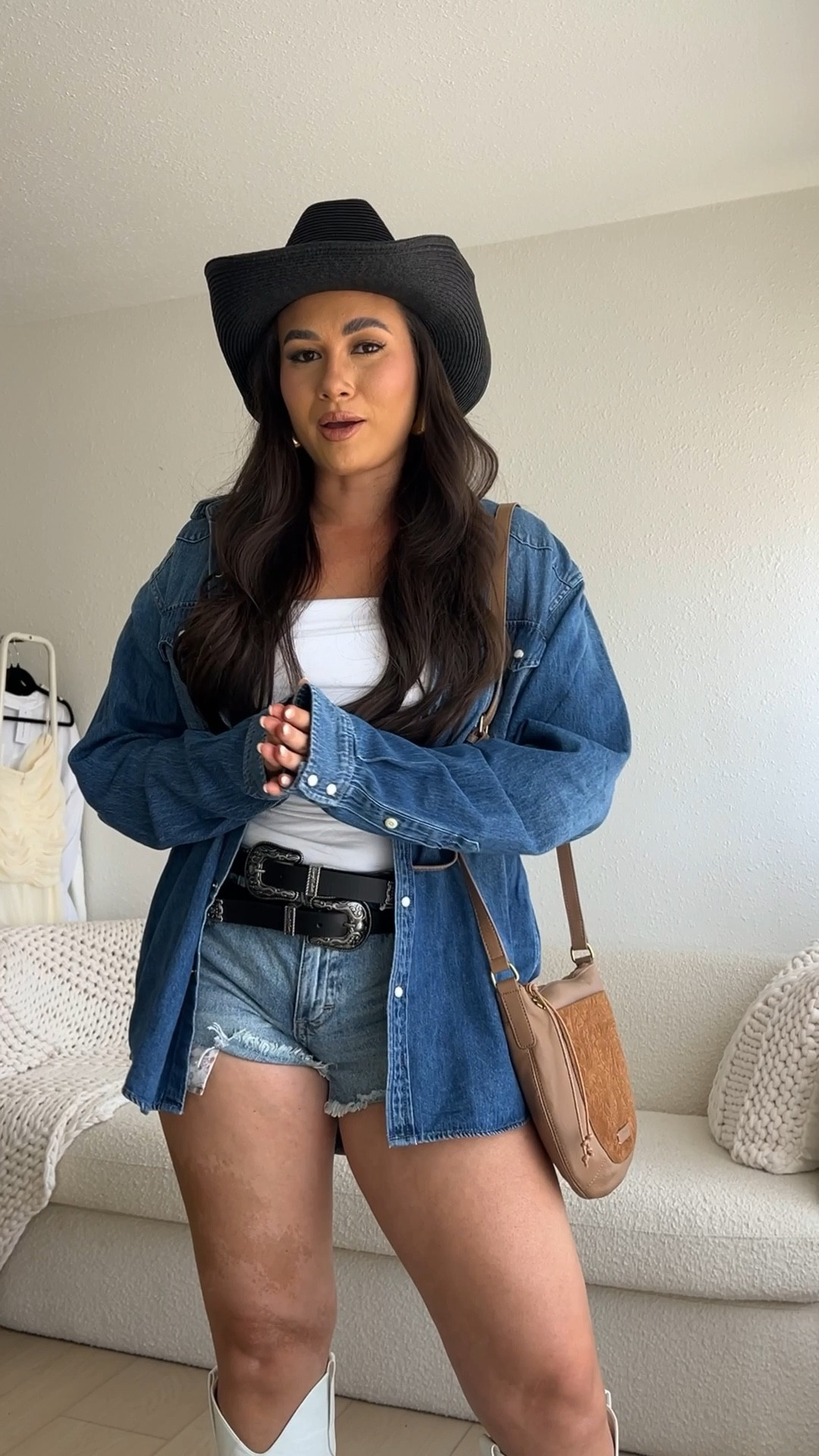 Denim on denim outfit for festival season - perfect for Stagecoach!

#LTKSeasonal #LTKootd #LTKFestival