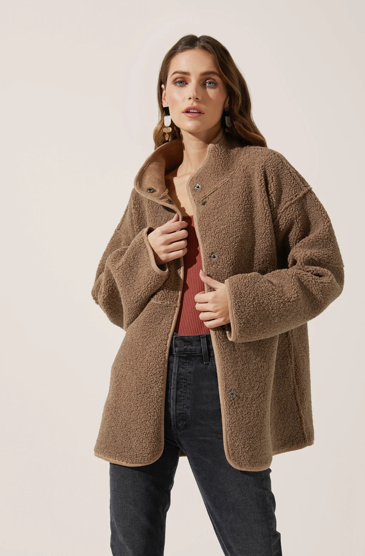 Oversized Teddy Coat | ASTR The Label (US)