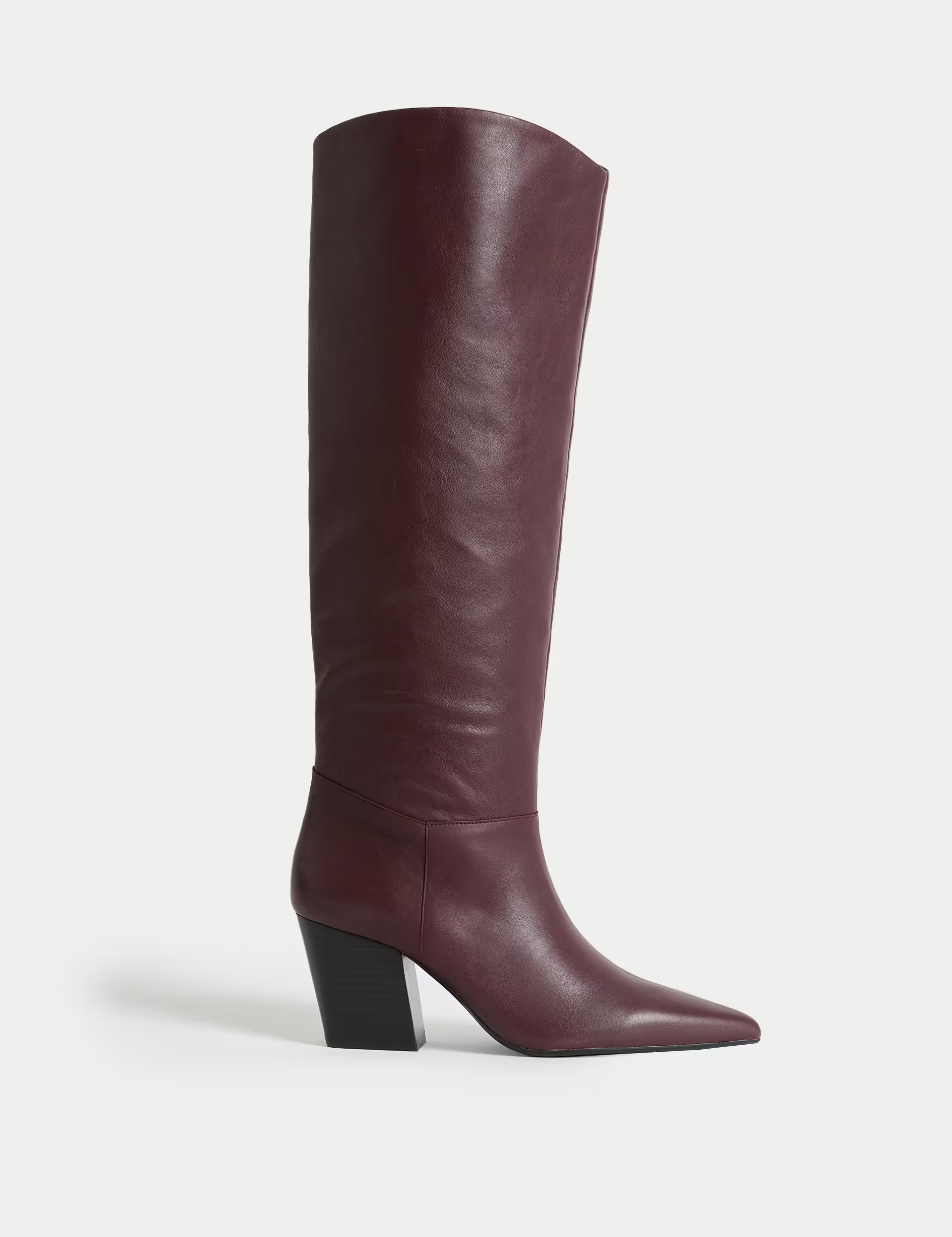 Leather Pointed Knee High Boots | Marks & Spencer (UK)