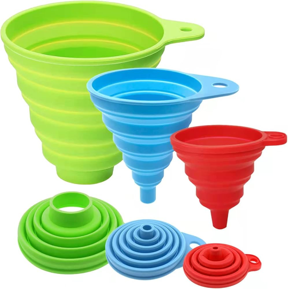 Amazon.com: Funnels for Filling Bottles, Kitchen Funnel, Funnels for Kitchen Use, Food Grade Sili... | Amazon (US)