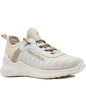 Nautica Women's Fashion Sneaker Lace-Up Jogger Running Shoe Casual Walking Tennis Sneaker | Amazon (US)