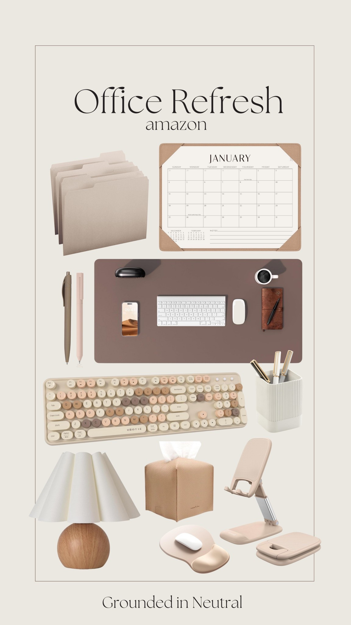 Office refresh for the new year 💻✨🗂️📝☕️

#LTKFindsUnder100 #LTKHome