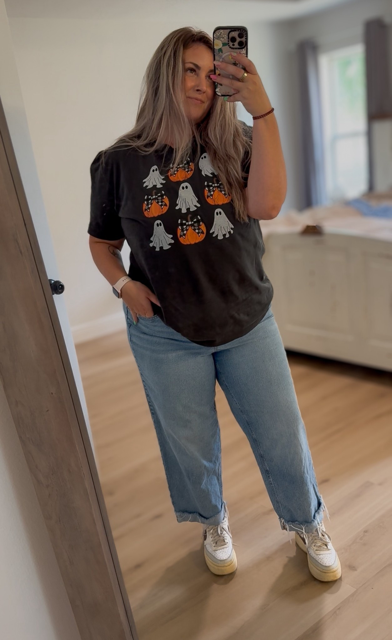 Manifesting spooky season (and the weather that comes with it)! 👻🍂

Who doesn’t love an affordable comfy seasonal tee?! RUN to Sam’s Club! $9.97 and SO cute! I am wearing an XXL!

Cute, affordable, comfortable, T-shirt, fall vibes, seasonal. 

#LTKFindsUnder50 #LTKPlusSize #LTKMidsize
