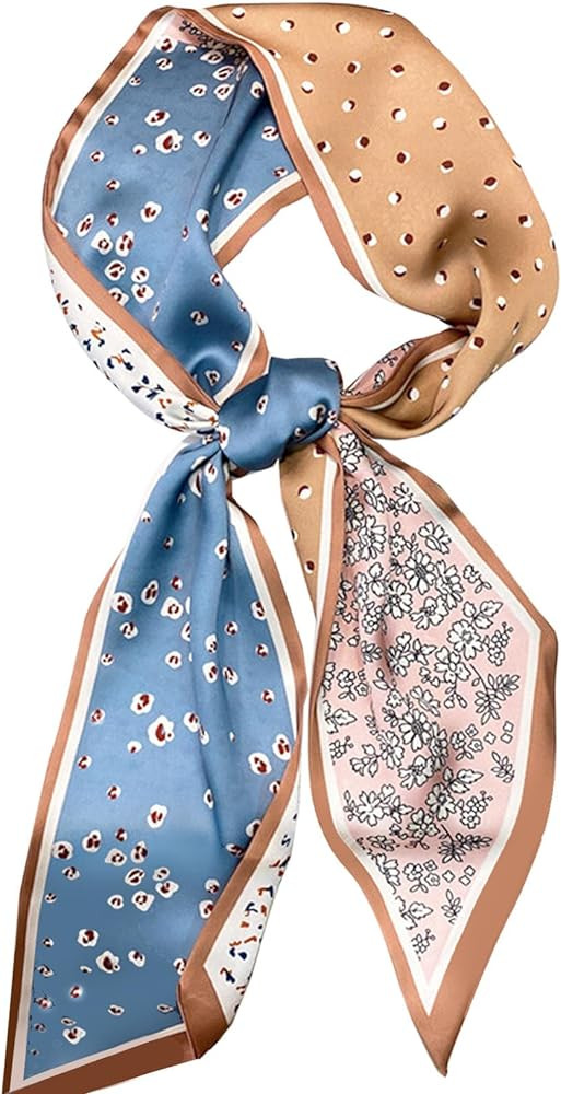 Dailyacc Hair Scarf for Women Fashion Silky Satin Headscarf Wrap Breathable Lightweight Neck Scar... | Amazon (US)