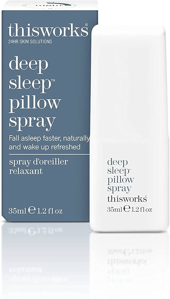 THISWORKS Deep Sleep Pillow Spray – Fast-Acting Natural Formula with Lavender for Relaxation an... | Amazon (US)