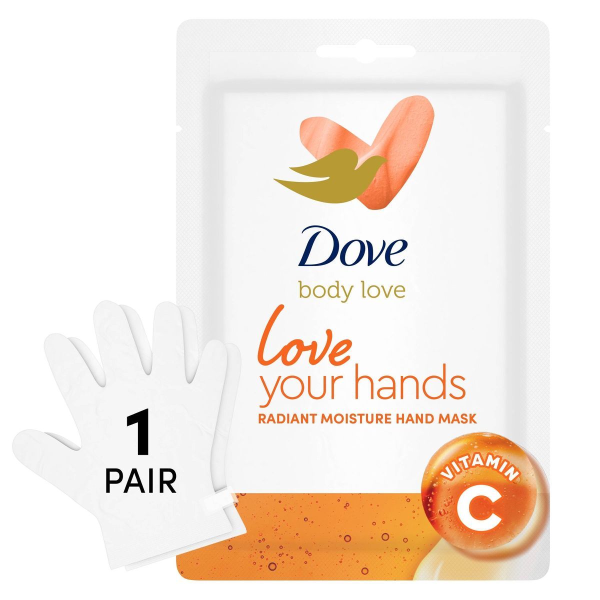 Dove Beauty Body Love Radiant Moisture Hand Mask - 1 pair | Target