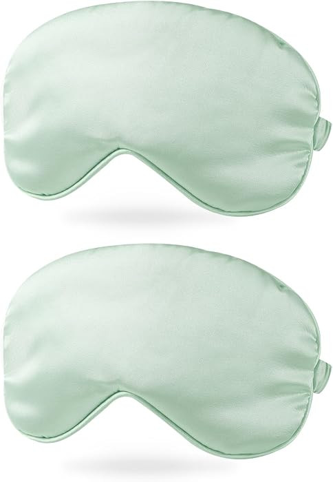 PATIKIL Silk Sleep Mask, 2 Pack Soft Satin Eye Protective Mask Blackout Eye Cover with Elastic St... | Amazon (CA)
