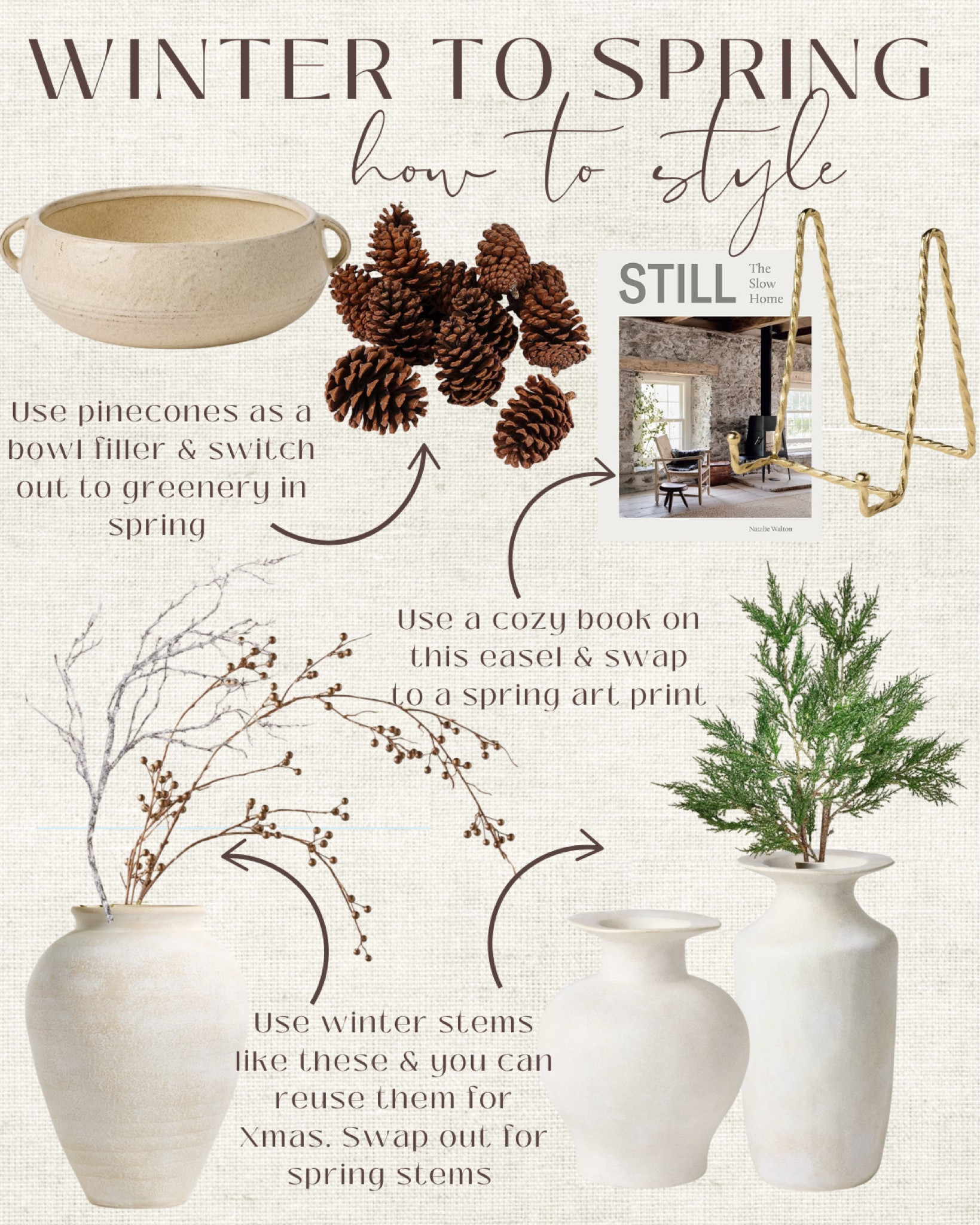 Winter decor ideas and how to transition these pieces to spring! 

#LTKHome #LTKSeasonal #LTKStyleTip