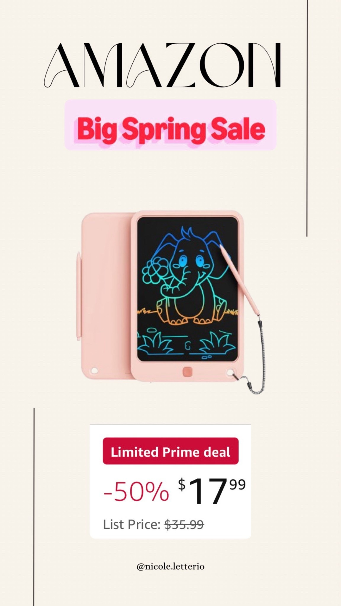 Kids writing tablet 50% off! Great for Easter basket

#LTKsale #LTKfamily #LTKkids