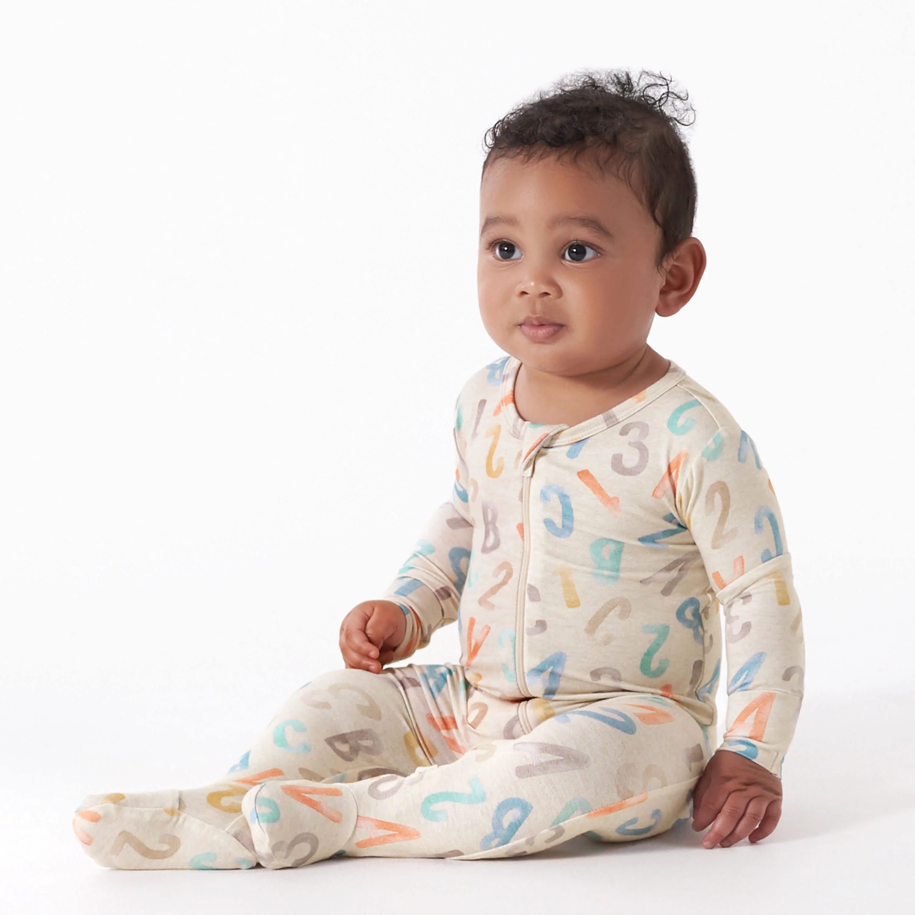 Baby & Toddler Alphabet Soup Buttery Soft Viscose Made from Eucalyptus Snug Fit Footed Pajamas | Gerber Childrenswear
