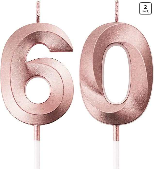 BBTO Birthday Candles Number Candles Cake Topper Decoration for Birthday Wedding Anniversary Cele... | Amazon (US)