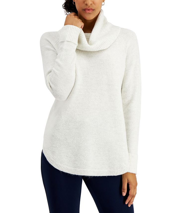 Style & Co Waffle Cowlneck Tunic, Created for Macy's & Reviews - Sweaters - Women - Macy's | Macys (US)