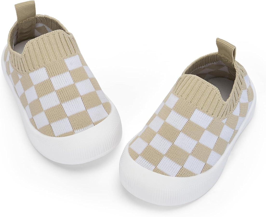 BACSAC Baby Toddler Unisex Infant Shoes Boys Girls Beige Mesh Breathable Non-Slip Soles 6-36 Mont... | Amazon (US)