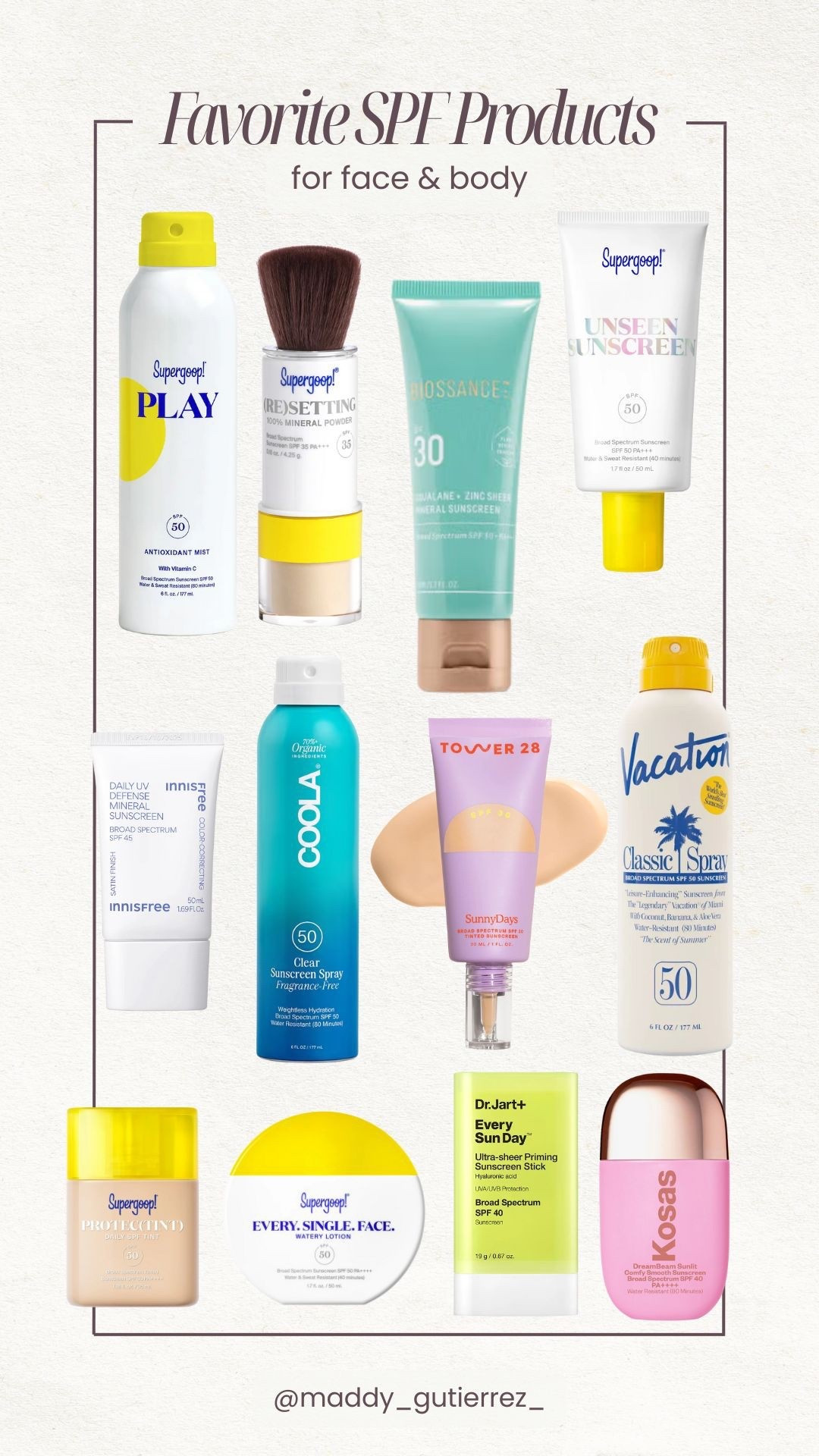 My favorite SPFs for my face and body! All of the face spfs stay in my rotation year round!

#LTKBeauty