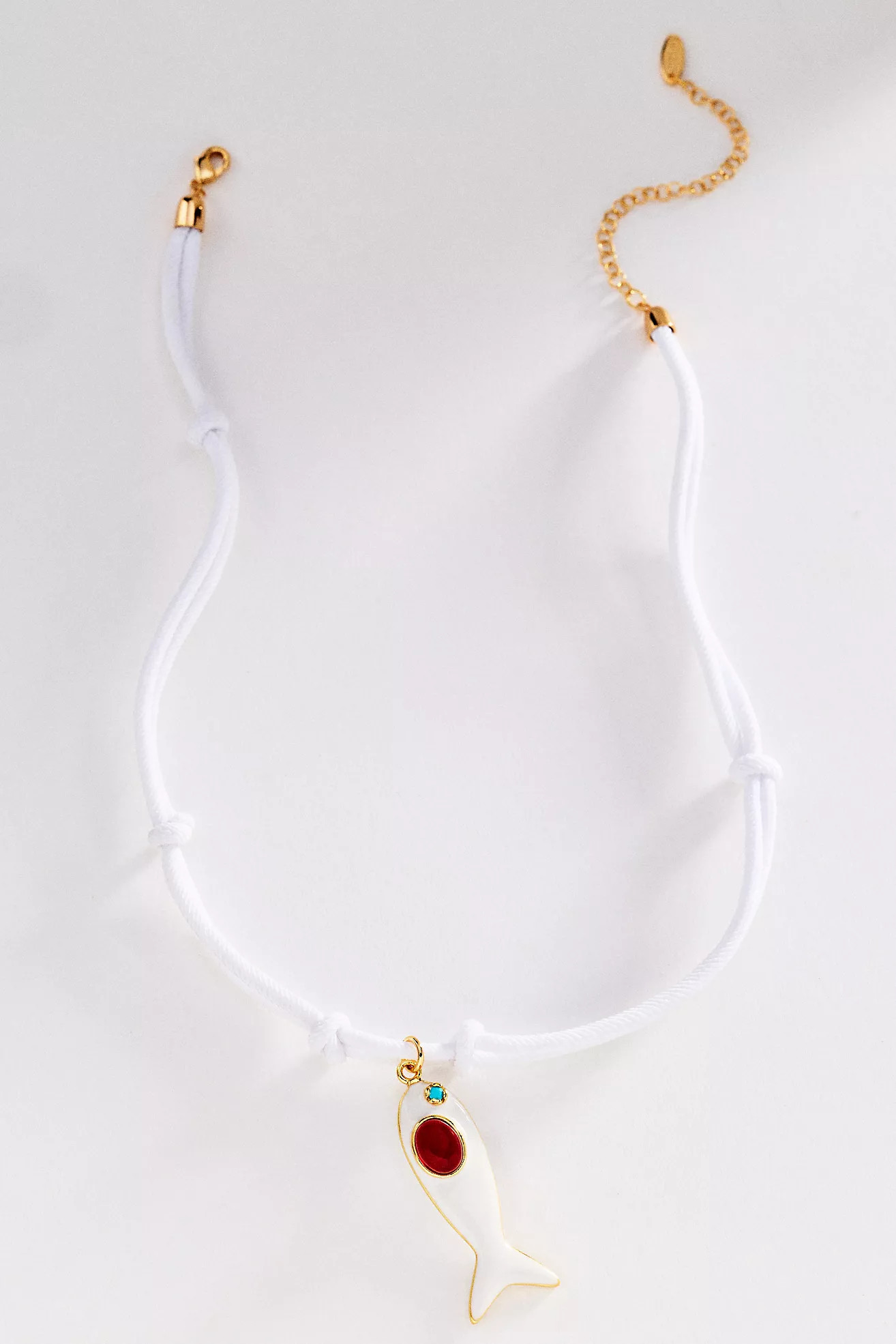 Fish Pendant Cord Necklace | Anthropologie (US)
