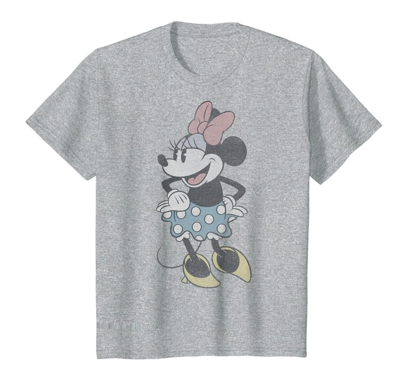 Disney Mickey And Friends Minnie Mouse Retro T-Shirt | Amazon (US)