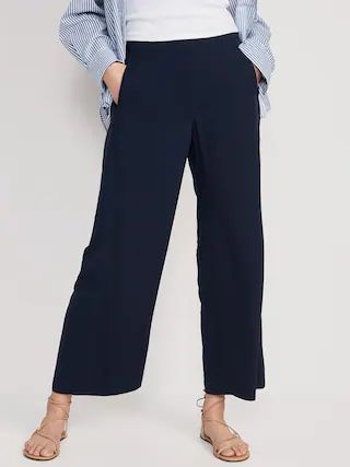 High-Waisted Playa Soft-Spun Wide-Leg Pants for Women | Old Navy (US)